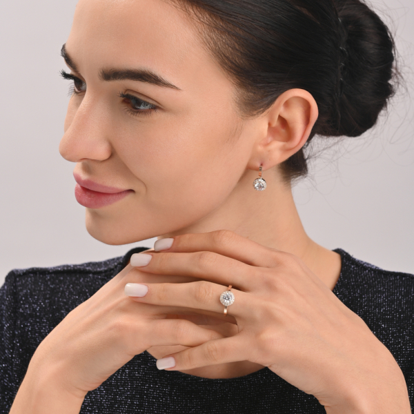 Серебряные серьги с золотыми накладками