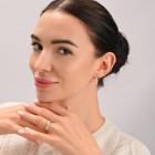 Серебряный набор с золотыми накладками