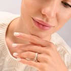 Серебряный набор с золотыми накладками