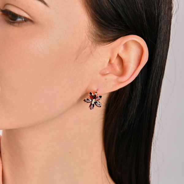 Срібний гарнітур із золотими вставками