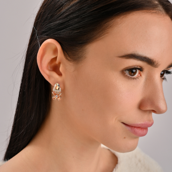 Серебряный набор с золотыми накладками