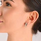 Серебряный набор с  накладками из золота