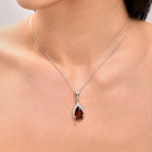 Срібна підвіска з золотими пластинами