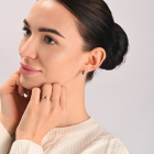 Серебряный комплект с золотыми напайками