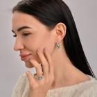 Срібний гарнітур з золотими накладками