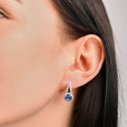 Серебряные серьги с золотыми напайками