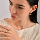 Срібний набір з золотими накладками