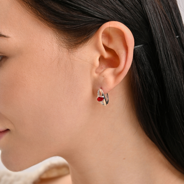 Срібний гарнітур з накладками із золота