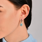 Серебряные серьги с золотыми напайками