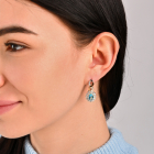 Срібний комплект з золотими накладками