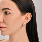 Комплект срібний з золотими вставками(пластинами)