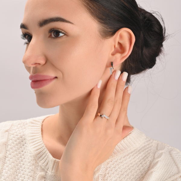 Серебряный набор с накладками золота