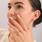 Серебряное кольцо с накладкой золота