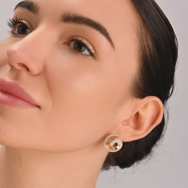 Гарнитур серебряный с золотом