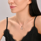 Срібна підвіска з пластинами золота