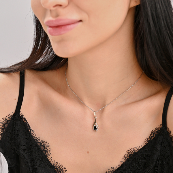 Срібна підвіска з пластинами золота