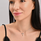 Срібна підвіска з пластинами золота