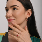 Набор серебряный сердце в руках