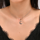 Срібна підвіска з пластинами золота