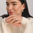 Серебряное кольцо с жемчугом