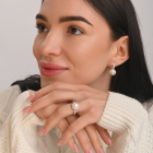 Серебряное кольцо с жемчугом