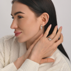 Срібні сережки з жемчугом