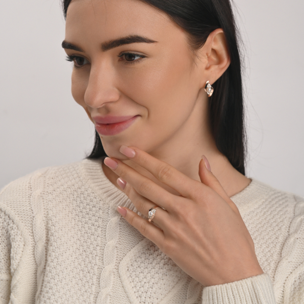 Сережки срібні з жемчугом