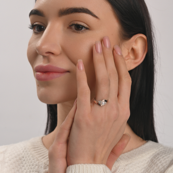 Серебряный гарнитур с жемчугом