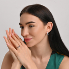 Серебряное кольцо с жемчугом