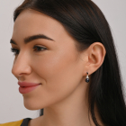 Серебряные серьги с жемчугом