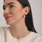 Серебряный набор с золотыми пластинами