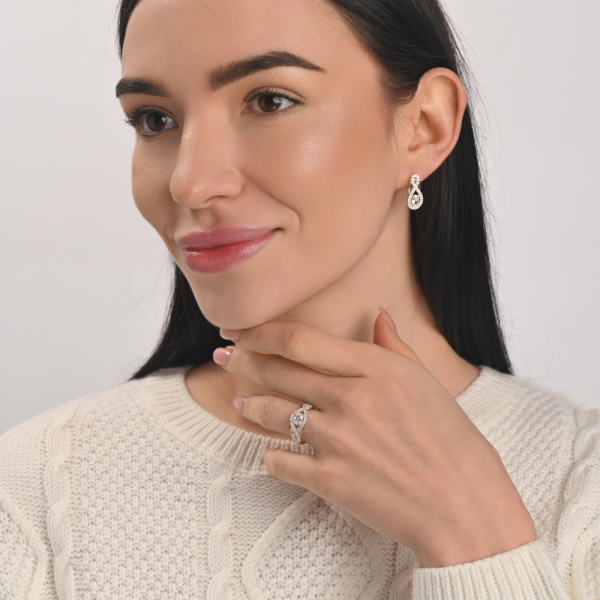 Набор из серебра с золотом