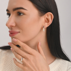 Серебряный гарнитур с золотыми вставками