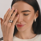 Срібний гарнітур з золотими накладками