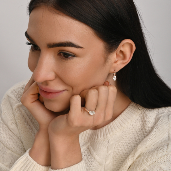 Серебряный комплект с золотом