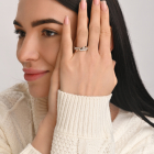 Серебряный комплект с золотыми пластинами