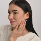 Срібна каблучка з золотом