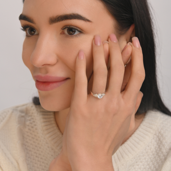 Срібна каблучка з золотом