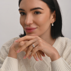 Срібна каблучка з золотом