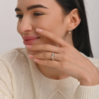 Срібний набір з золотими пластинами