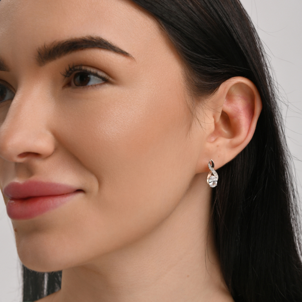 Срібний набір з золотими пластинами