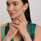 Серебряный гарнитур с золотыми накладками