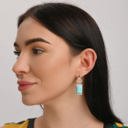 Серебряные серьги с кабашонами