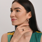 Срібна каблучка з золотом