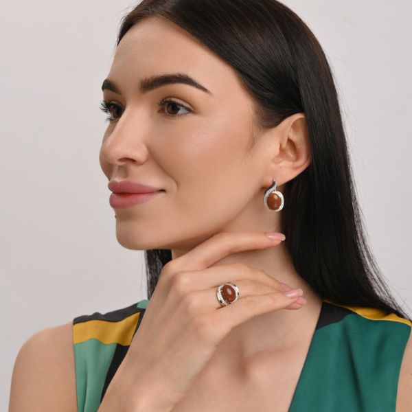 Срібна каблучка з золотом