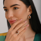 Срібна каблучка з золотом