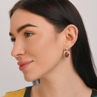 Серебряный гарнитур с золотыми пластинами