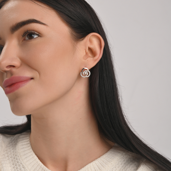 Серебряный набор с золотыми пластинами