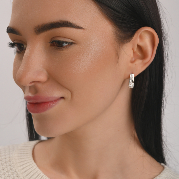 Серебряный набор с золотыми пластинами