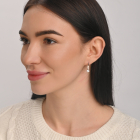 Серебряный набор с золотыми пластинами